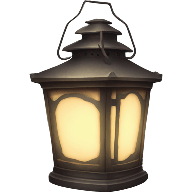 vintage lantern glowing softly emoji