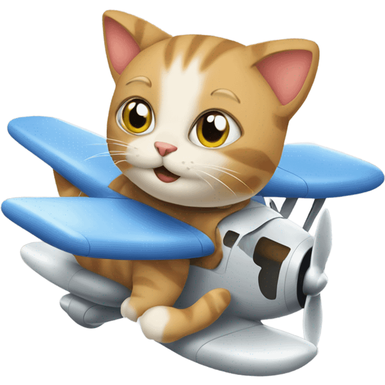 cat in plane emoji