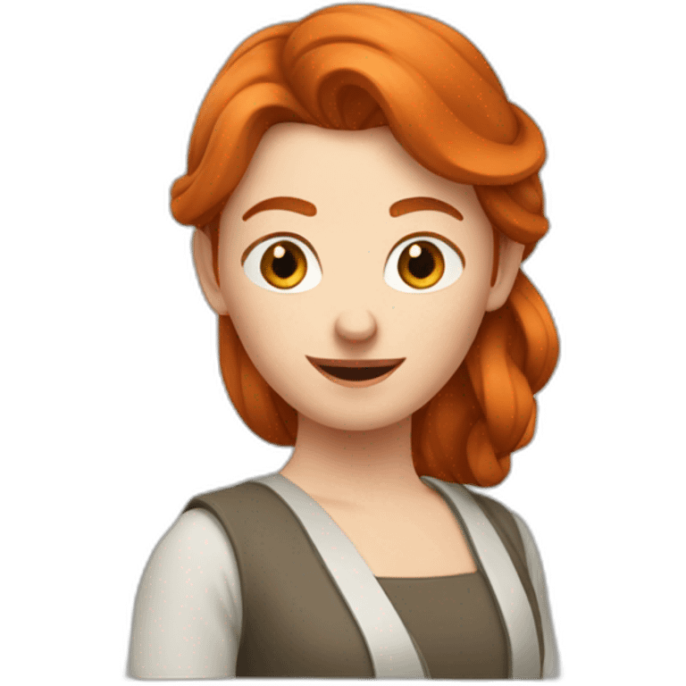 Une rousse drôle emoji