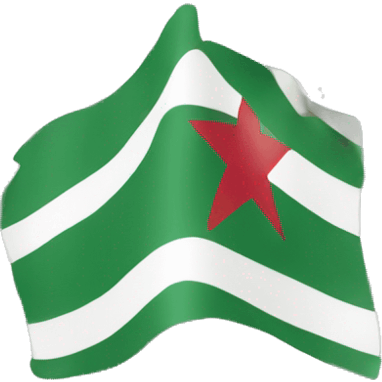 Border  of algeria country emoji