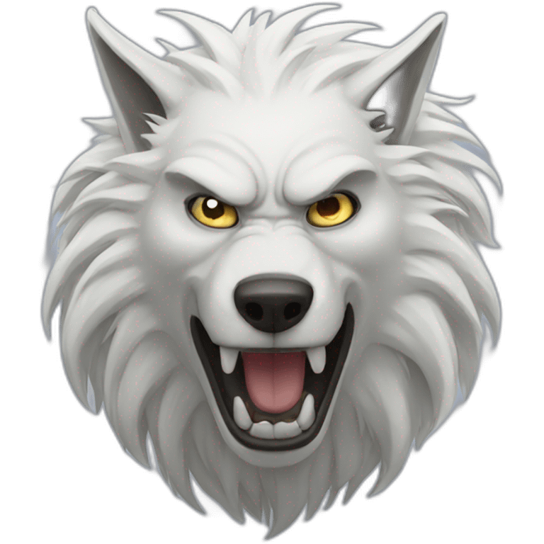 white werewolf emoji