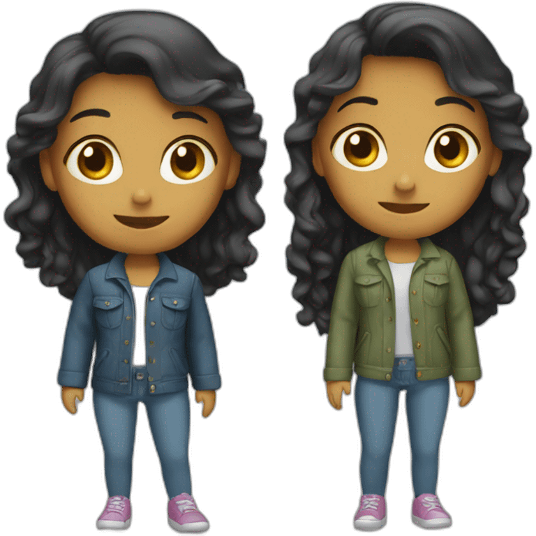 two girls dialog emoji