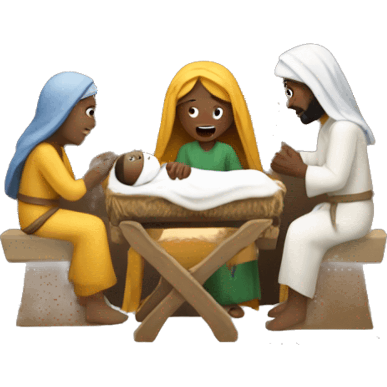 Nativity scene emoji