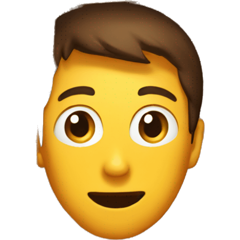 man face inside a box emoji