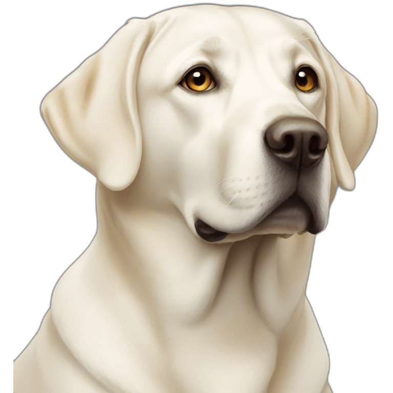 white labrador emoji