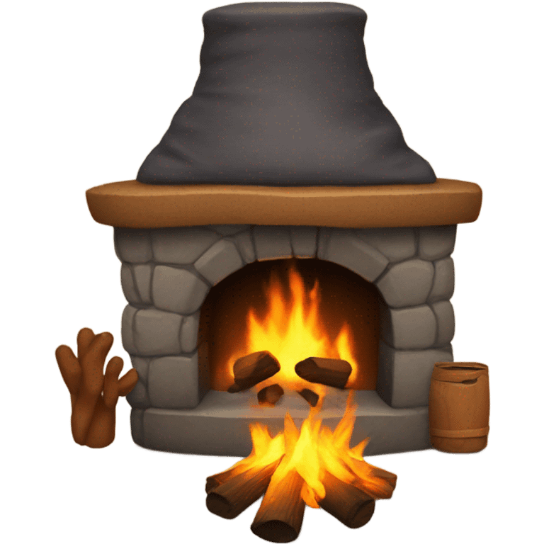 Cozy fire emoji