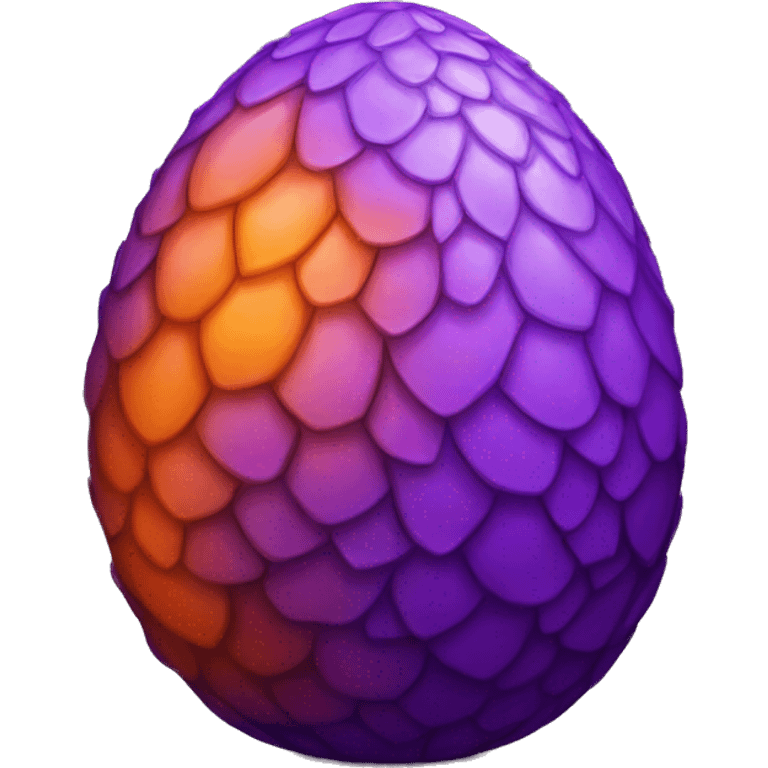 purple and orange dragon egg emoji