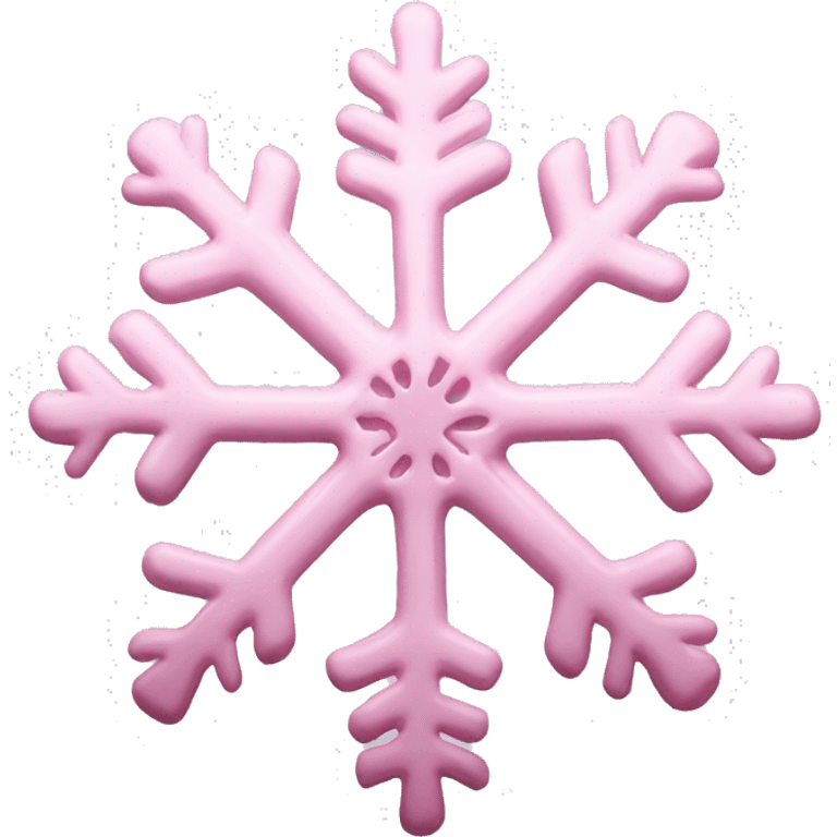 pastel pink snowflake  emoji