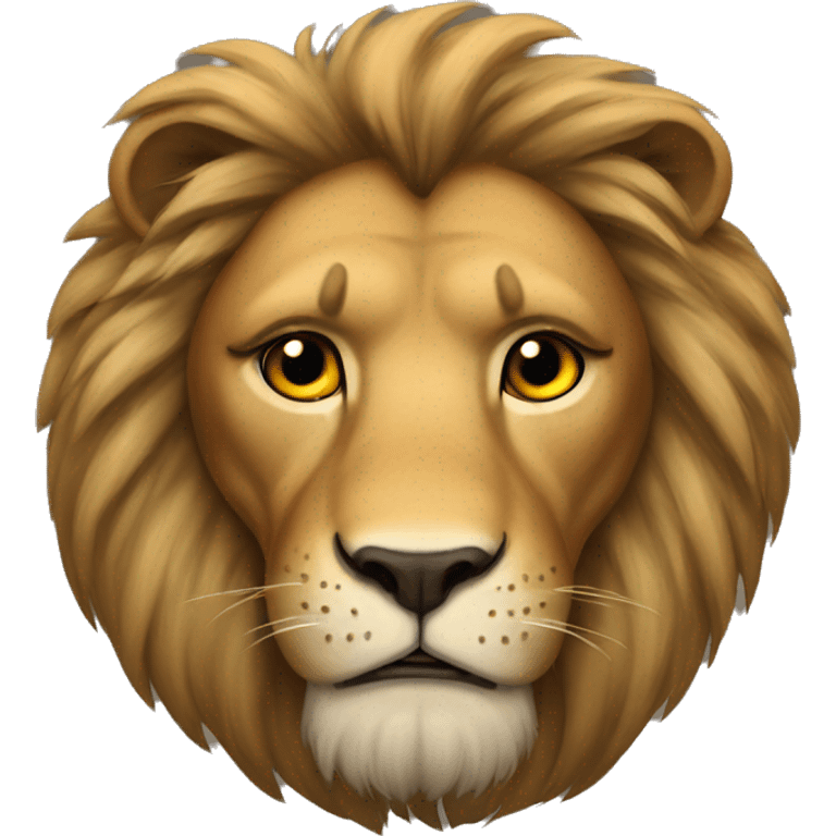 Lion with cry eyes  emoji