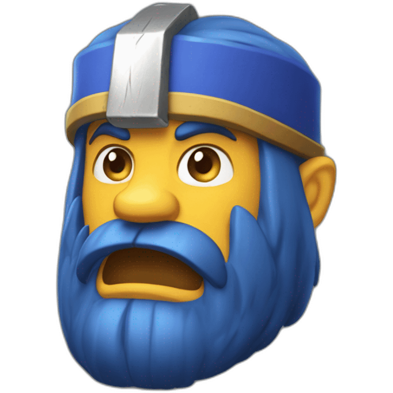 Barbare d'élite de clash royal emoji