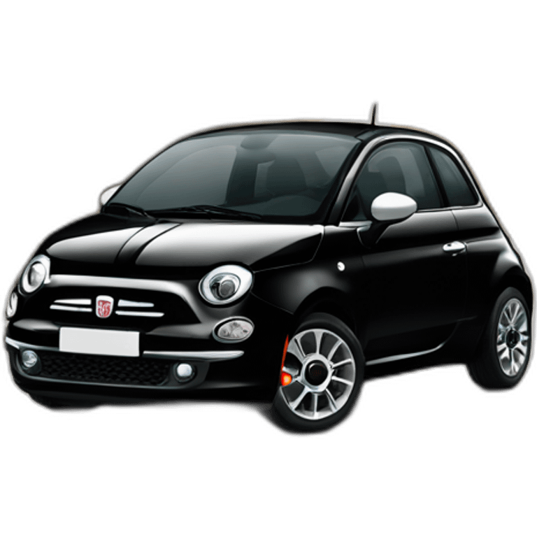 black 2010’s fiat 500 emoji