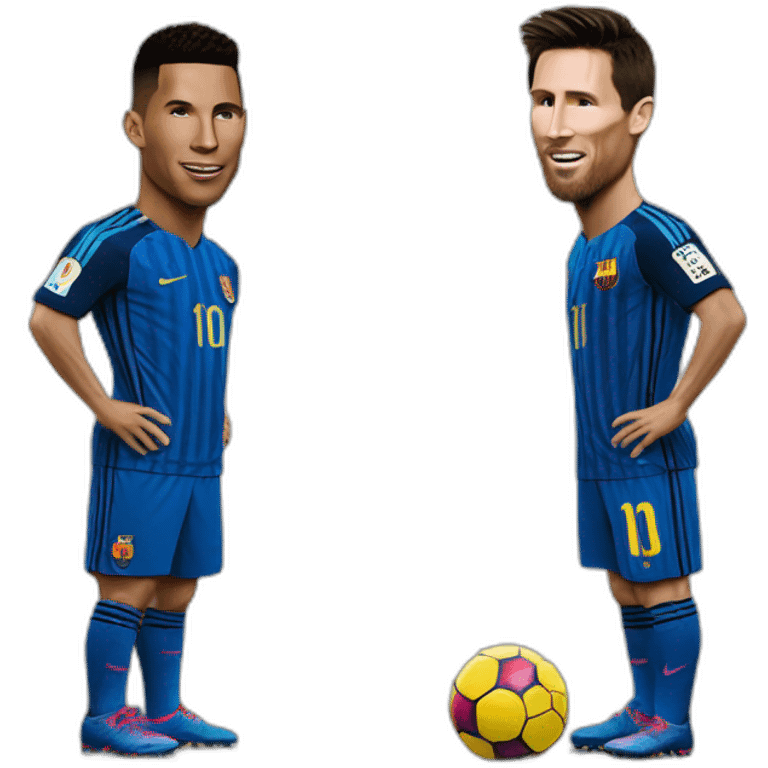 Ronaldo et Messi emoji