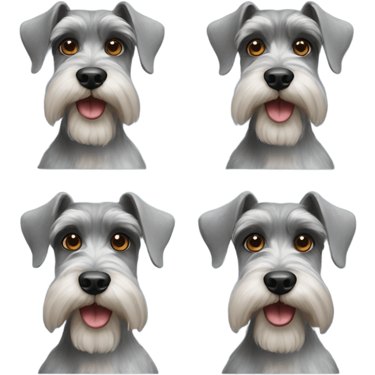 Two schnauzers emoji