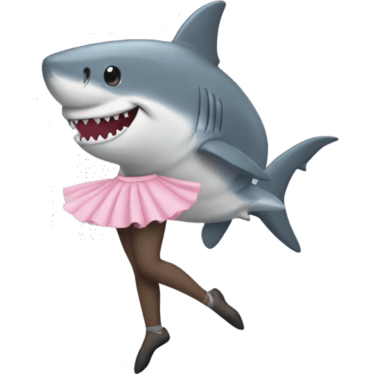 Shark wearing a Ballerina skirt  emoji