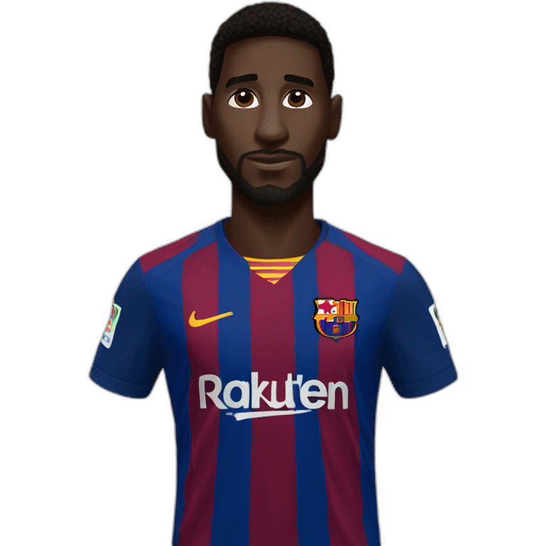 Realistic-black-skin-Messi emoji