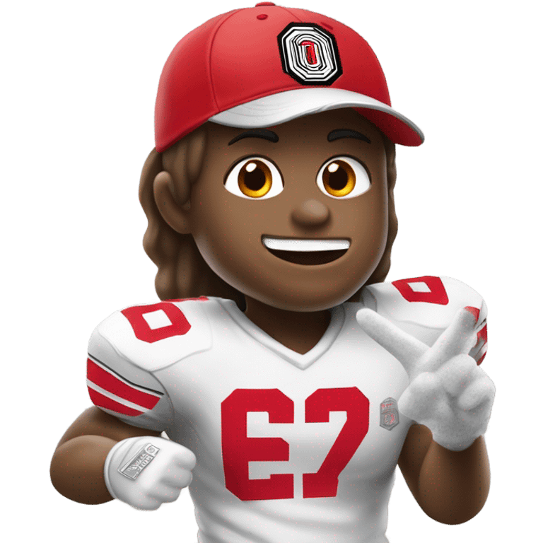 Ohio state fan emoji