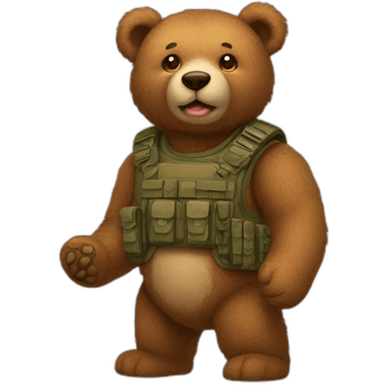 teddy-bear-raising-arma emoji