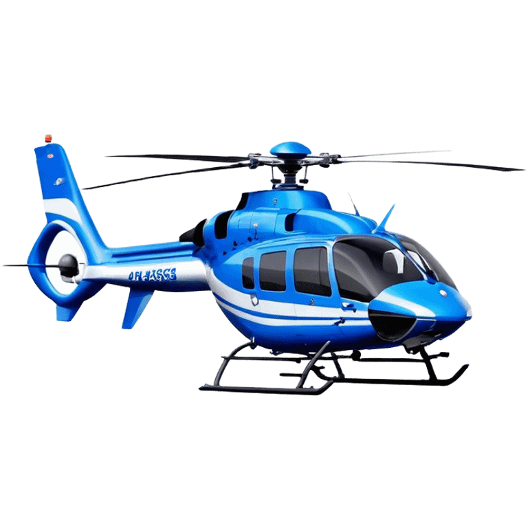 Eurocopter EC135 - Airbus Helicopters (Model Year: 2020) (Iconic colour: Blue and white) emoji