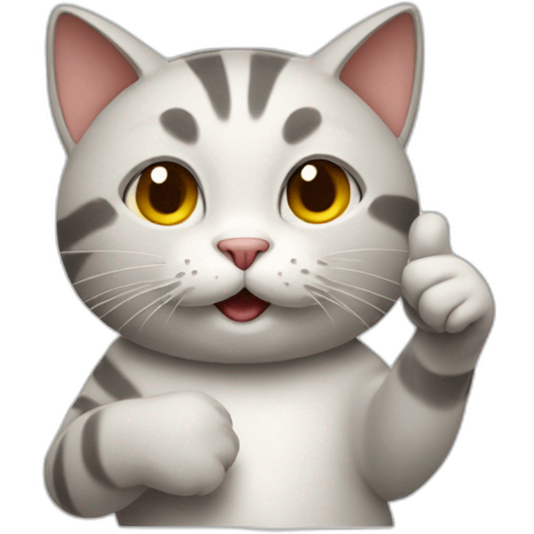 cat gives a thumbs up emoji