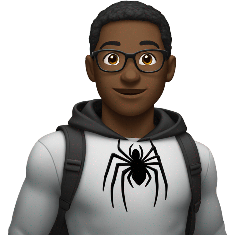 black spider-man go to school  emoji