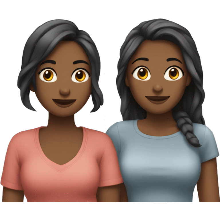 two girlfriends together emoji