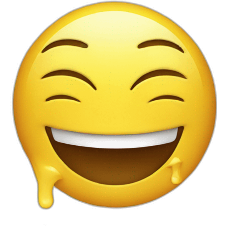 Un smiley qui fait semblant de ne rien entendre emoji