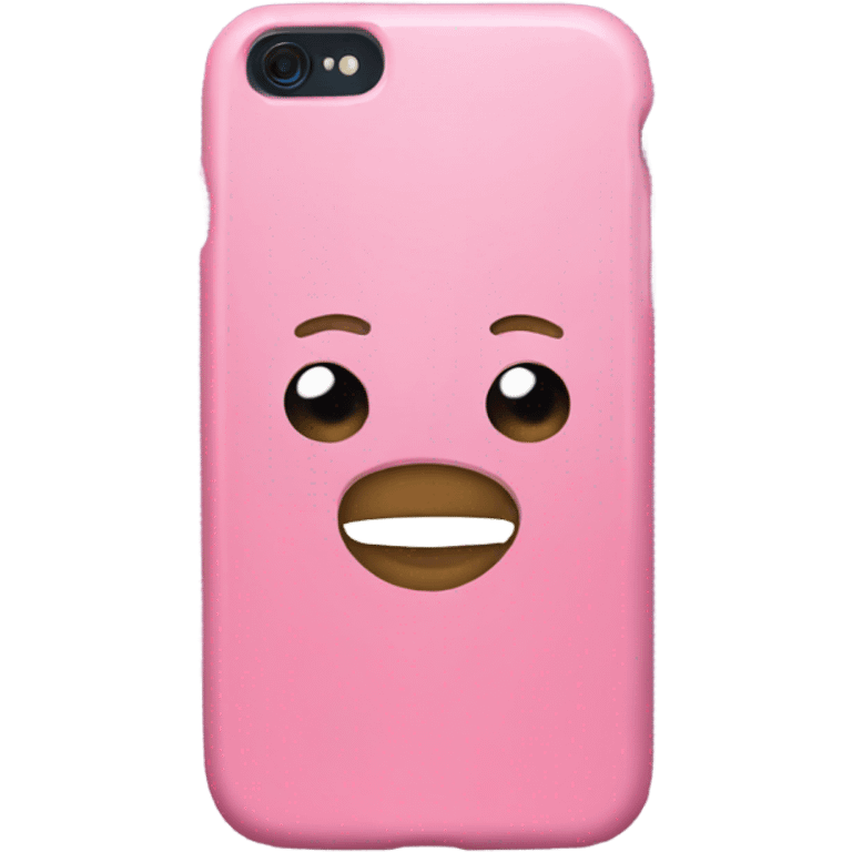 Pink phone case emoji