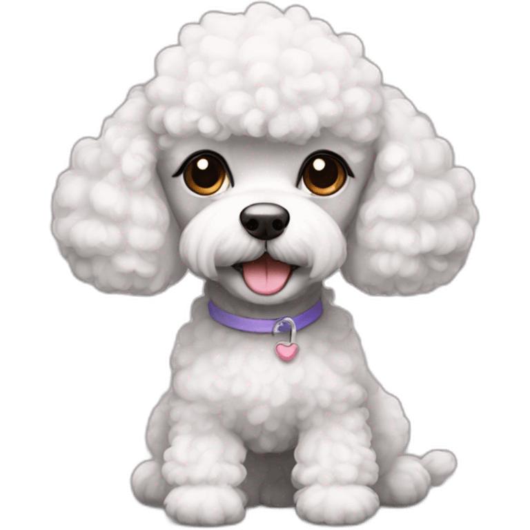 Cute little Poodle  emoji