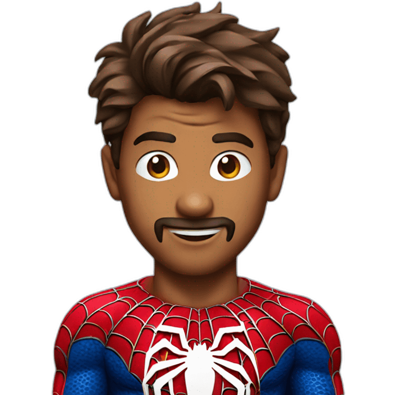 Actor Vijay in Spiderman costume emoji