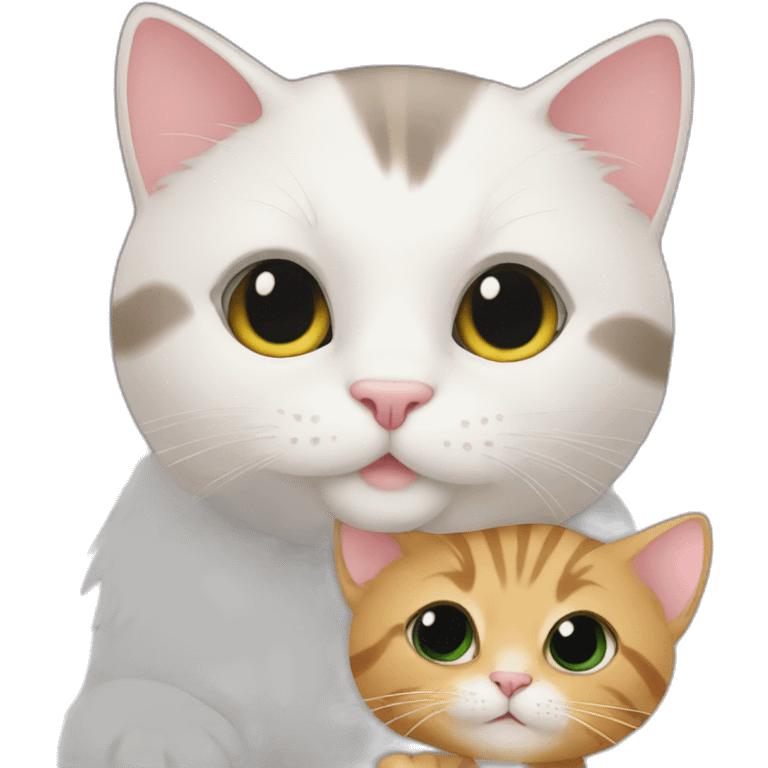 cat and baby emoji