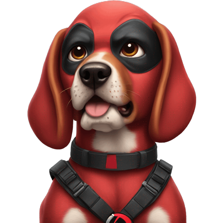 Deadpool dog emoji