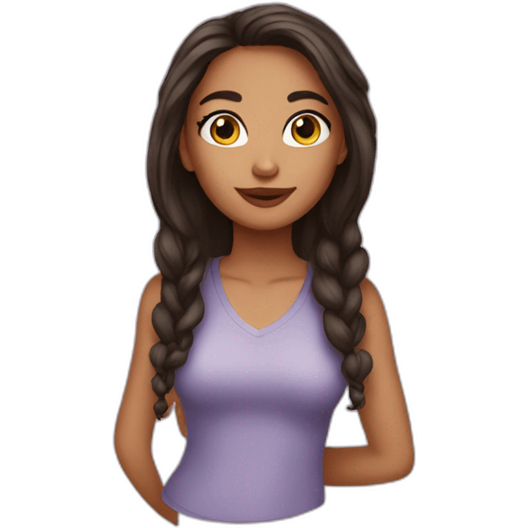 A beautiful girl emoji