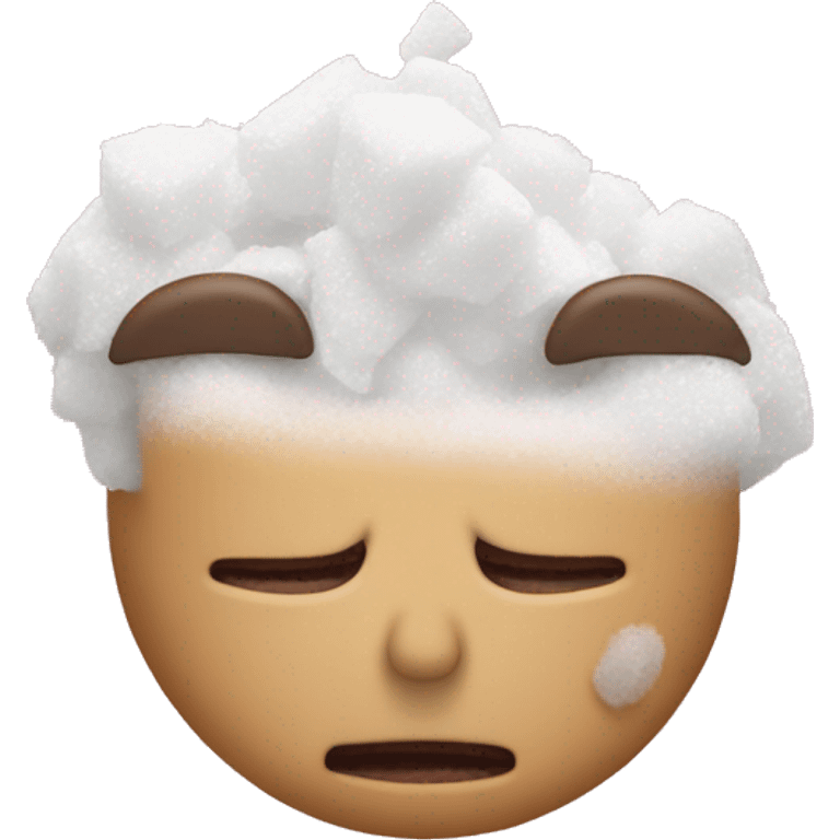 N’ose sniffing powder sugar  emoji