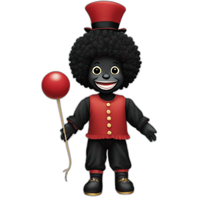 Golliwog with a golliwog toy emoji