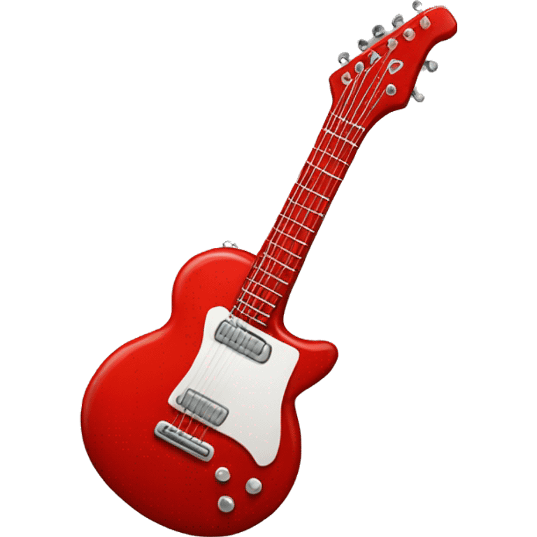 red guitar emoji