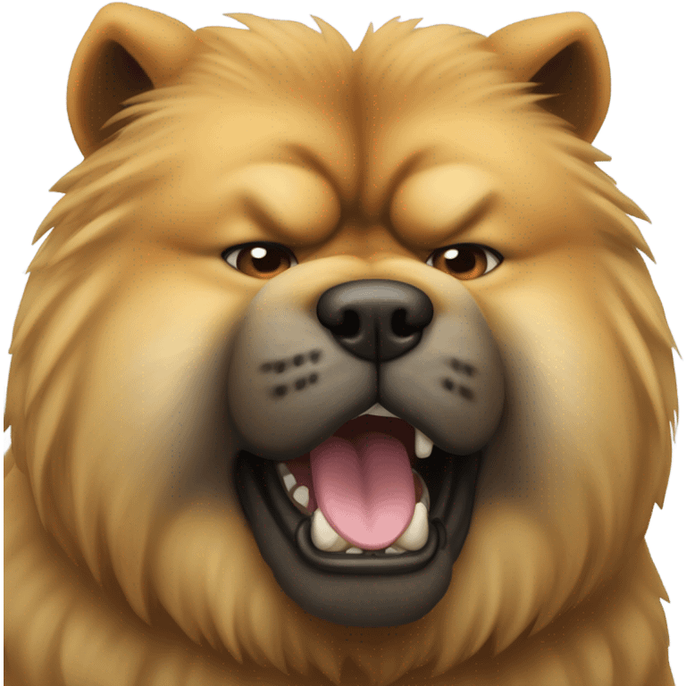 Chow Chow angry  emoji