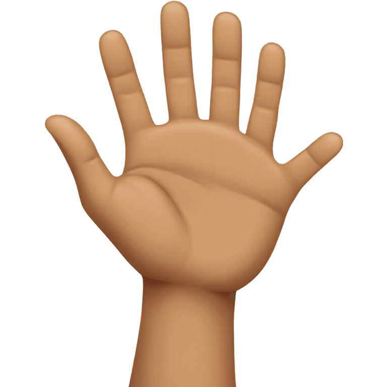 tan hands in a pretty pose with all fingers visable emoji