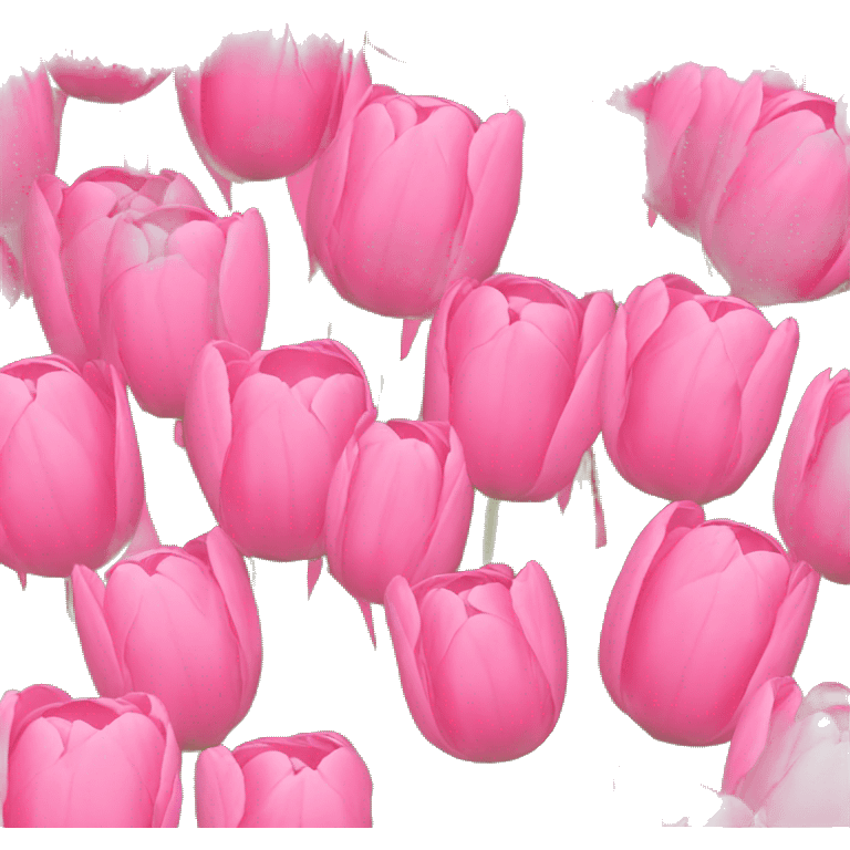 Pink tulips emoji