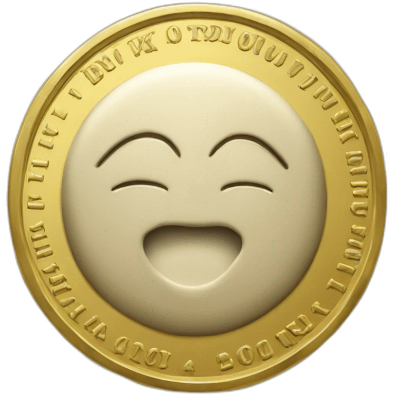 gold coin with seal head emoji