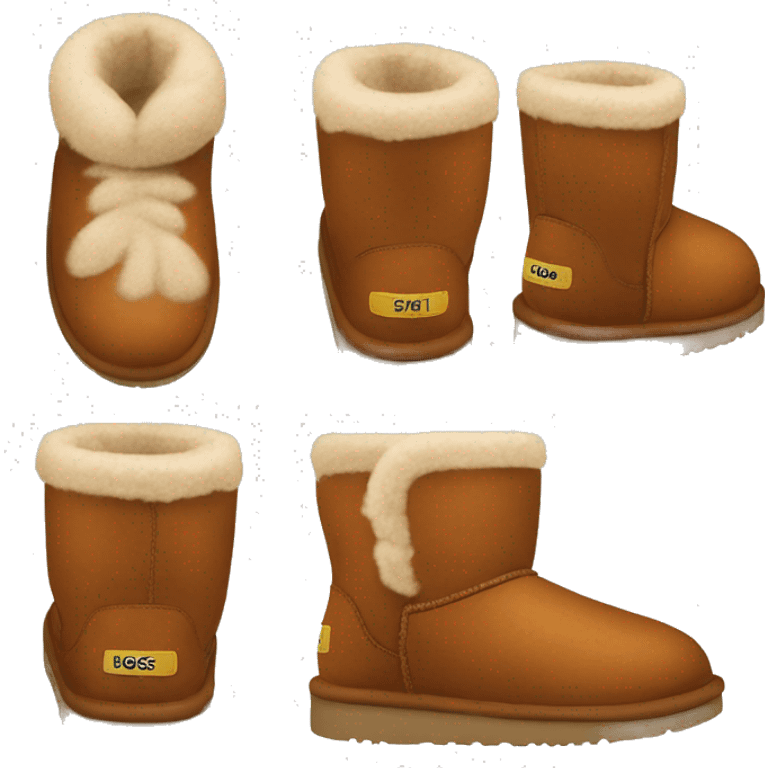 Chestnut colored uggs emoji