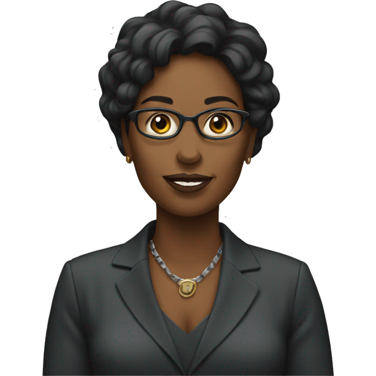 black woman news journalist emoji