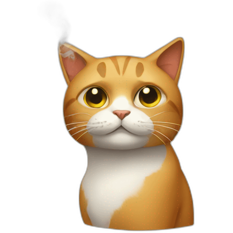 Smoking-cat emoji