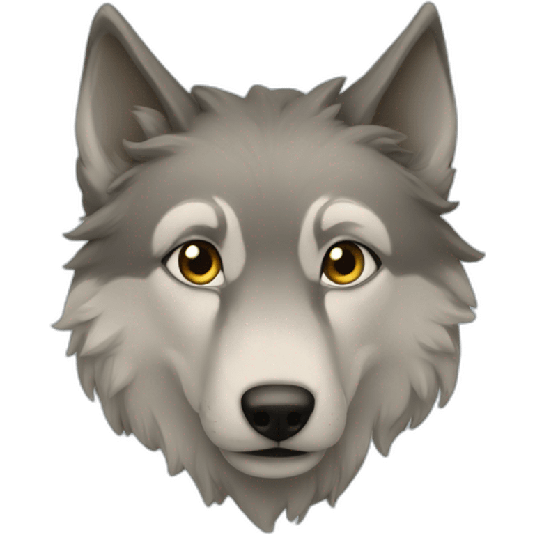 Loup hurle emoji