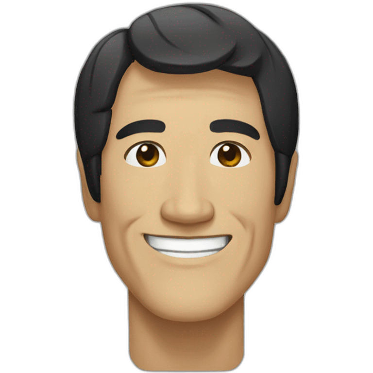 Bruce Lee smiling emoji