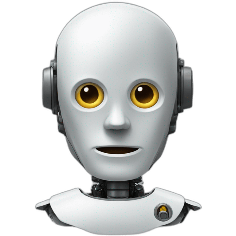 macron half robot emoji