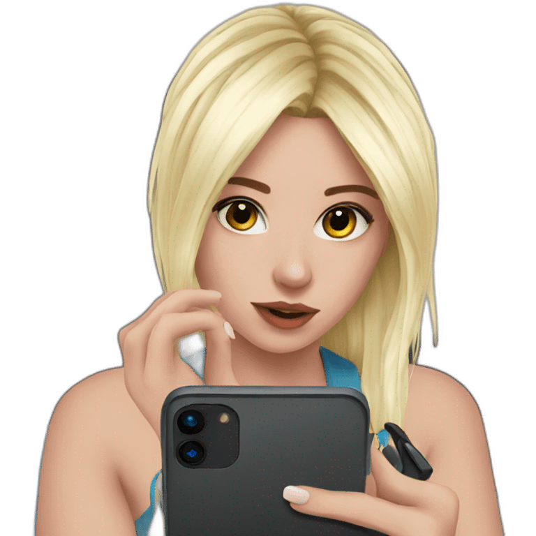 egirl doing stuff emoji