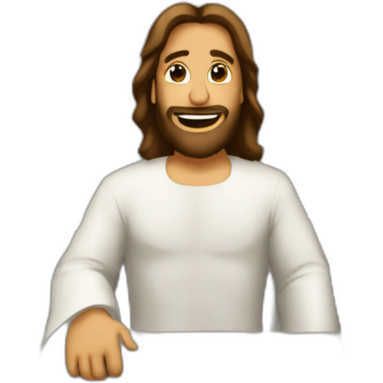 jesus on plane emoji