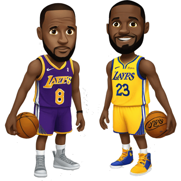 LeBron vs curry emoji