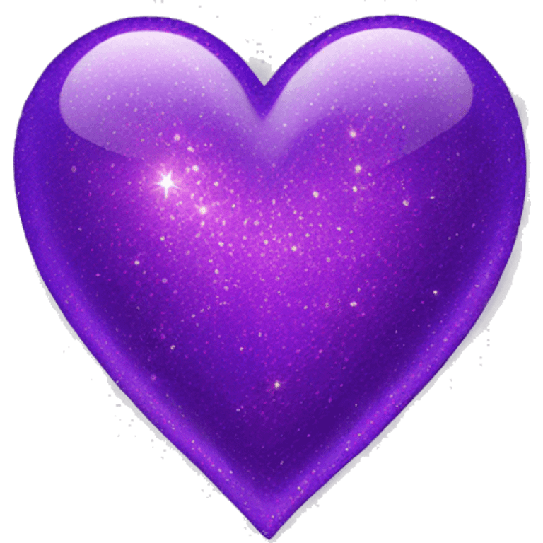 Purple sparkly heart emoji