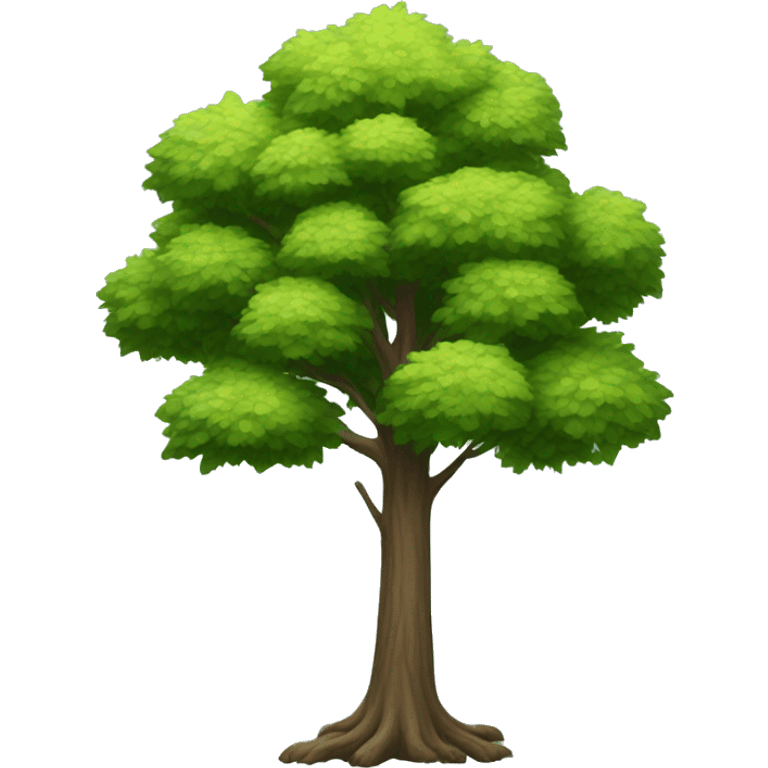 tall tree, realistic style emoji